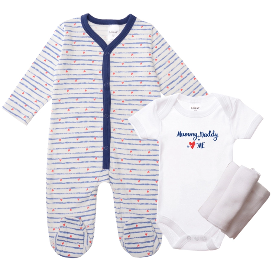 Liliput Erstausstattung (Set, 5-tlg.) Mummy+Daddy=Me blau