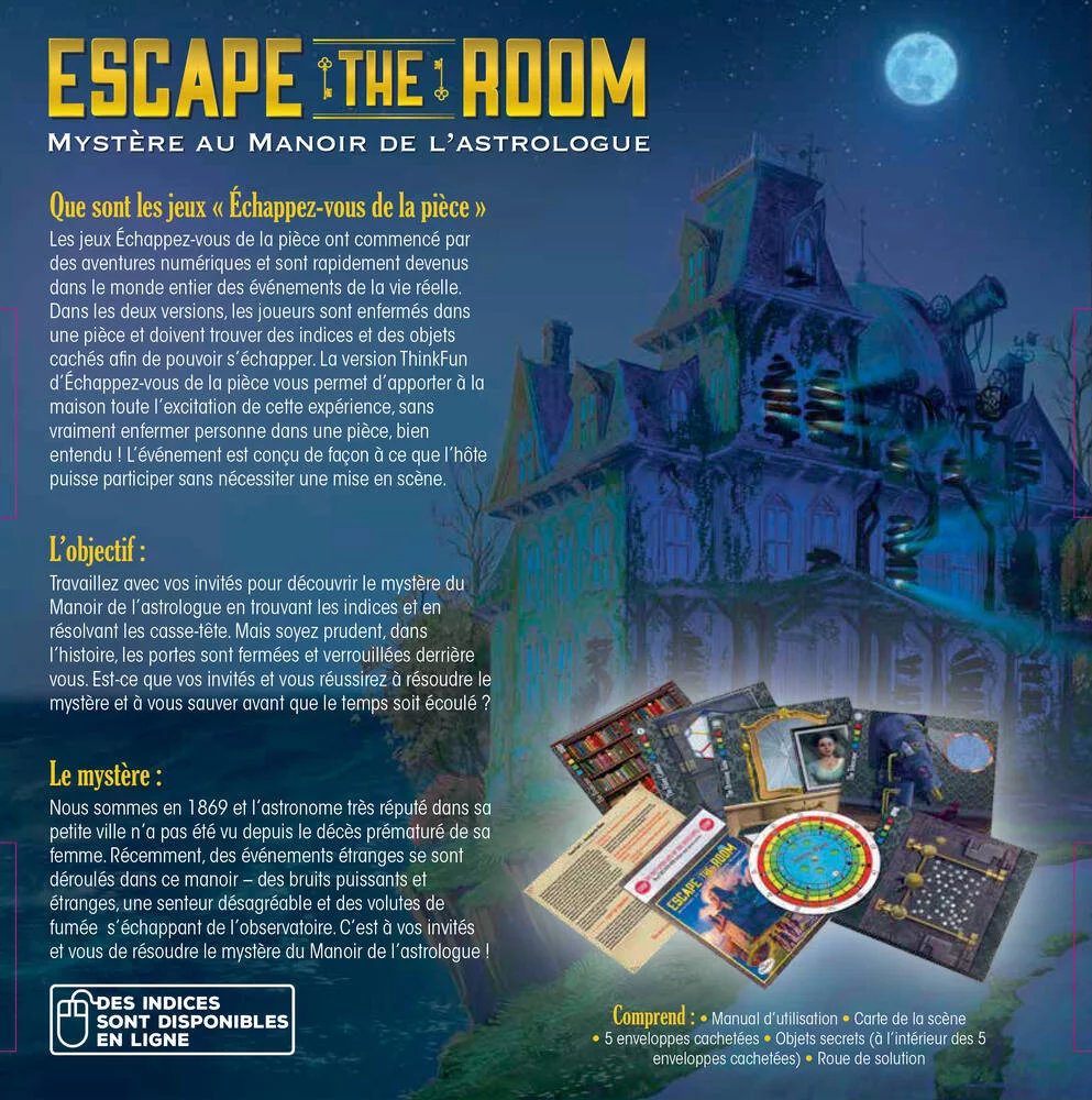 ESCAPE THE ROOM - MYSTERE AU MANOIR DE L’ASTROLOGUE
