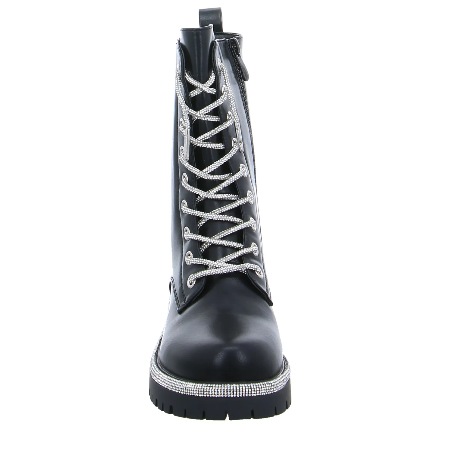 LA STRADA Boot Schwarz Lederimitat