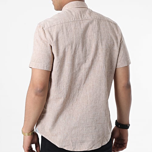 Chemise A Manches Courtes JMC-853 Beige Chiné