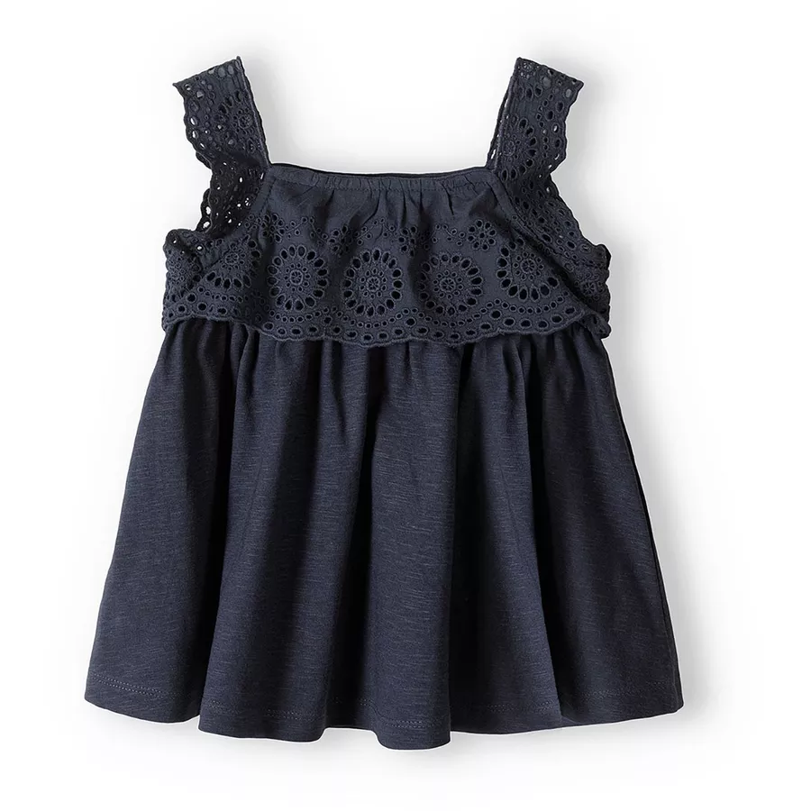 MINOTI Top und Leggings im Set DunkelgrauWeiß
