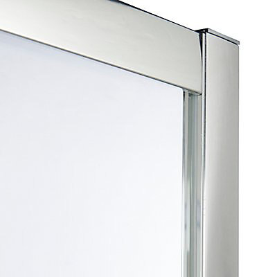 Portes de douche angle droit Cooke & Lewis Onega transparent 80 x 80 cm