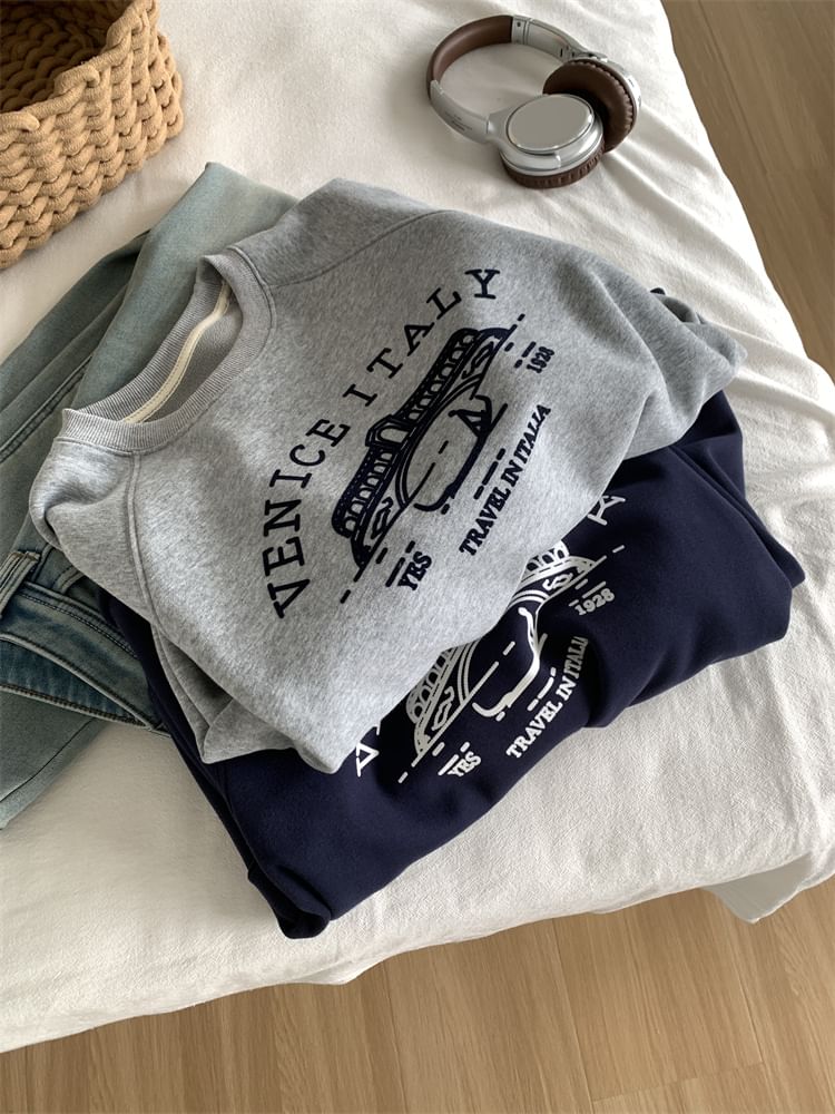 dormsoon - Sweatshirt met ronde hals en grafische print