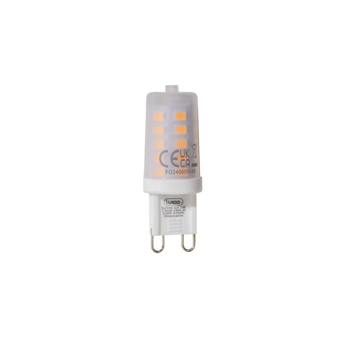 LUEDD G9 dimbare LED lamp mat 3W 280 lm 2700K