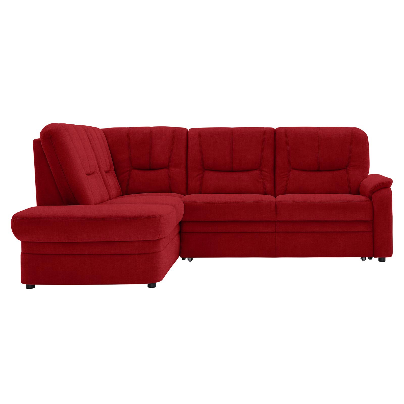 polsterpower Ecksofa - Miro bordeaux - Basismodell - Ottomane links