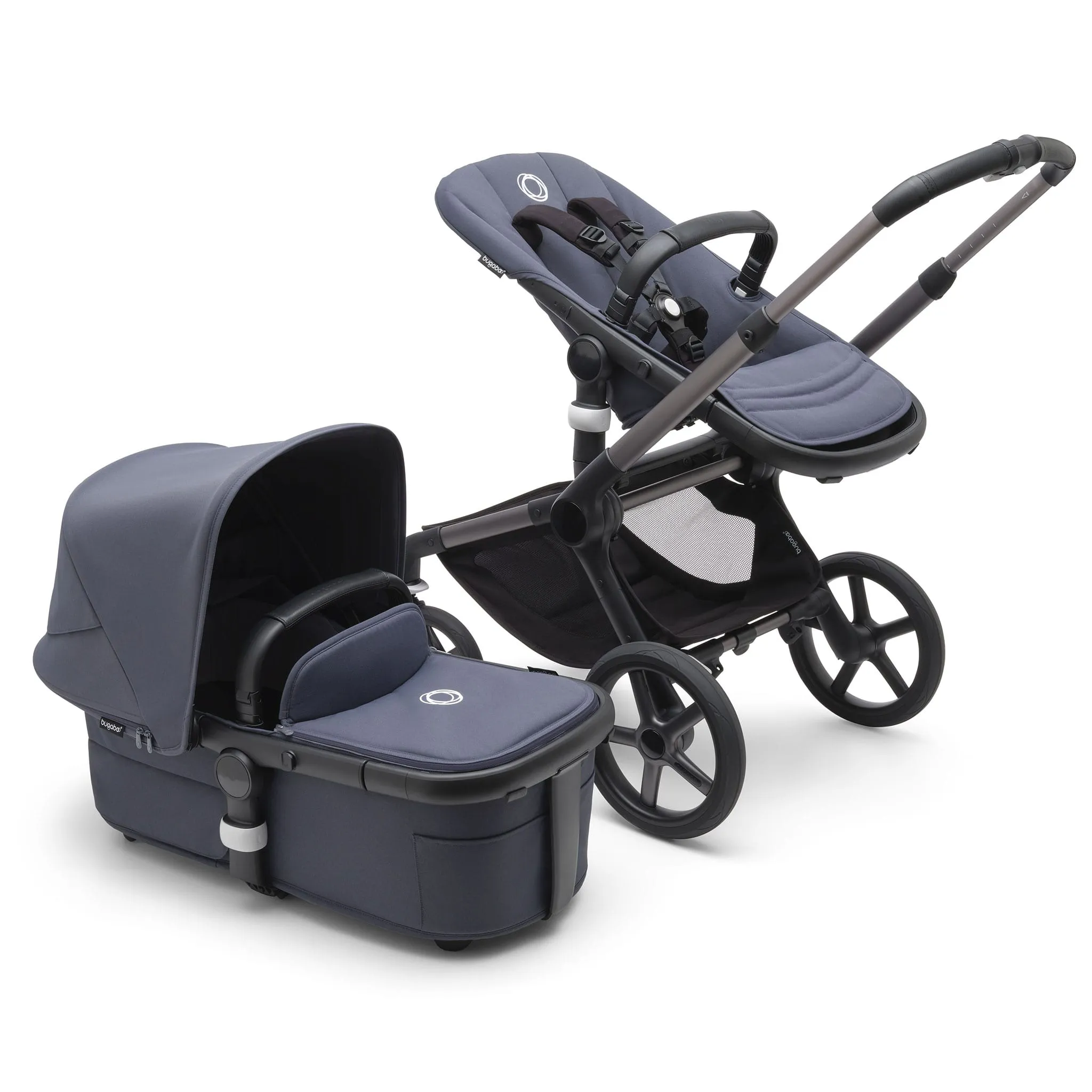 Bugaboo Poussette Fox5 - Graphite  Stormy Bleu  Stormy Bleu