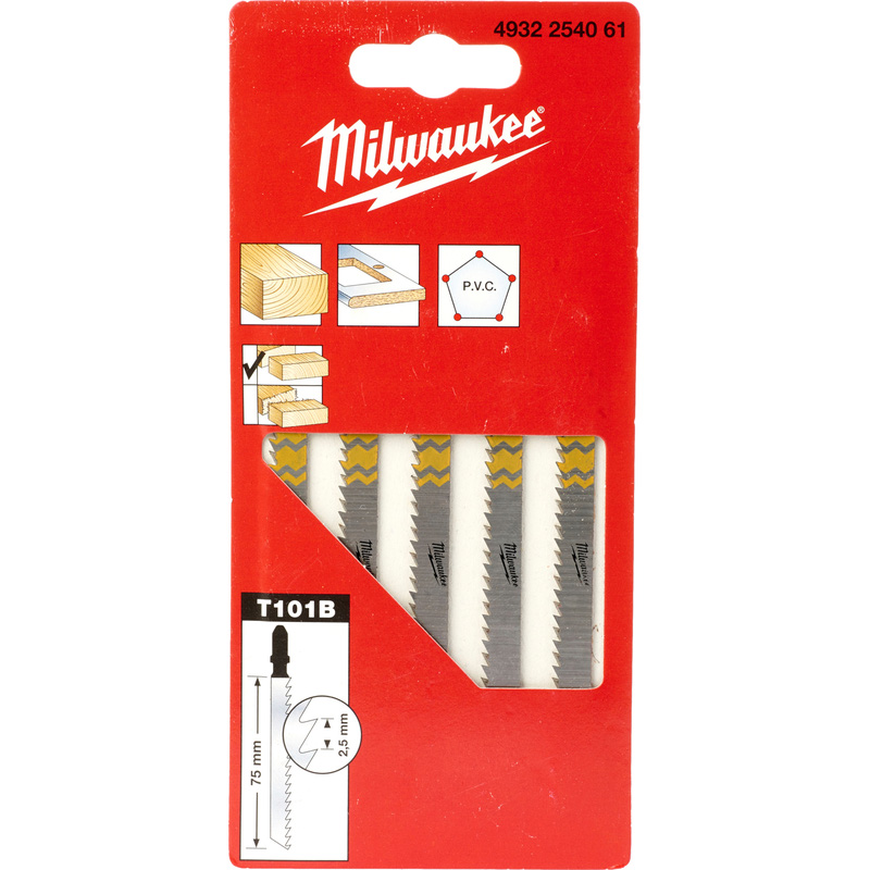 Milwaukee decoupeerzaagblad hout T101B 75x2,5mm
