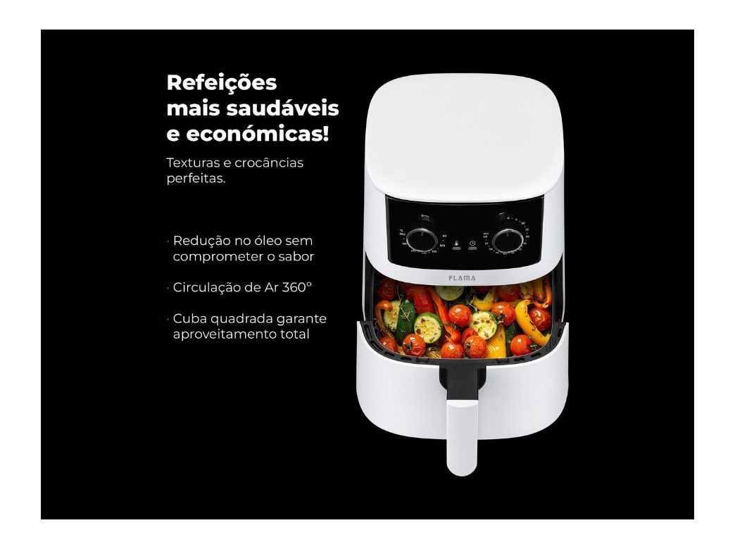 FRITADEIRA AIRFRYER FLAMA 645FL 4.2L BRANCO