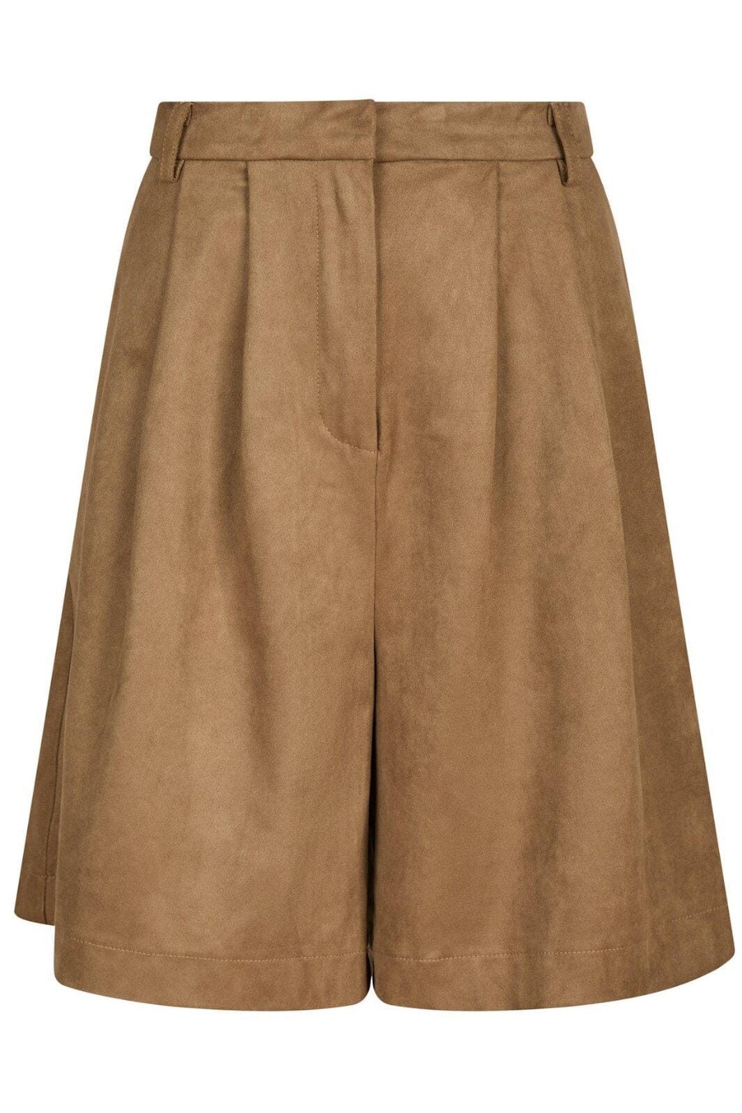Neo Noir Nika Faux Suede Bermuda Shorts 164474 604 cognac