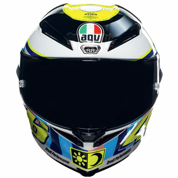 AGV - Casque Pista GP RR Assen 2007 Bleu / Rose / Blanc / Noir / Jaune