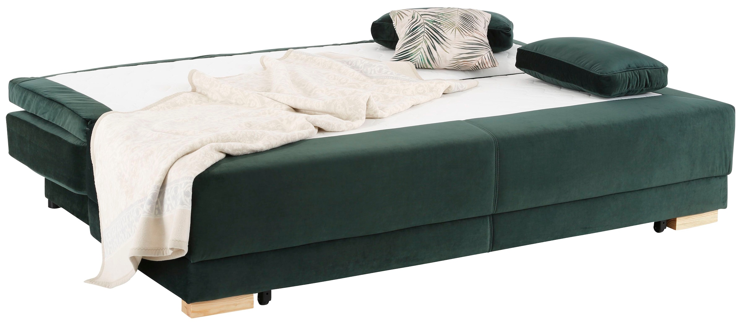 INOSIGN Schlafsofa »Berlin« Dauerschläfer mit Boxspringfederung, Bettfunktion und Bettkasten