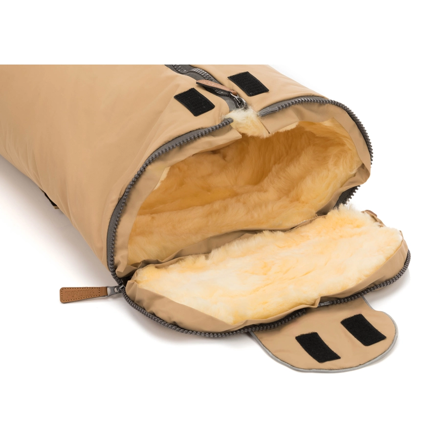 fillikid Winterfußsack Pamir Gr. 0 Echtfell Cappuccino