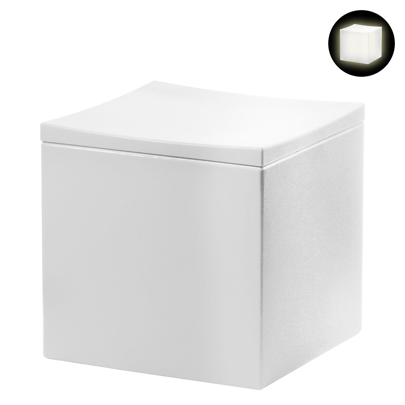 Serralunga Pouf salon lumineux  design par serralunga beige - 50x47x50 cm