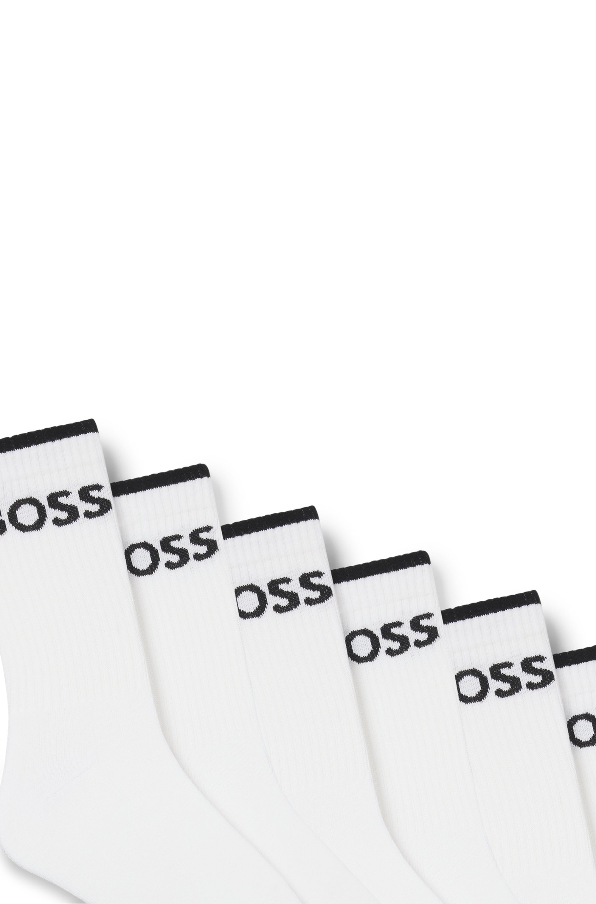 BOSS Businesssocken »6P QS Stripe CC« Packung, 6er, 6 Stk. tlg. mit BOSS Schriftzug