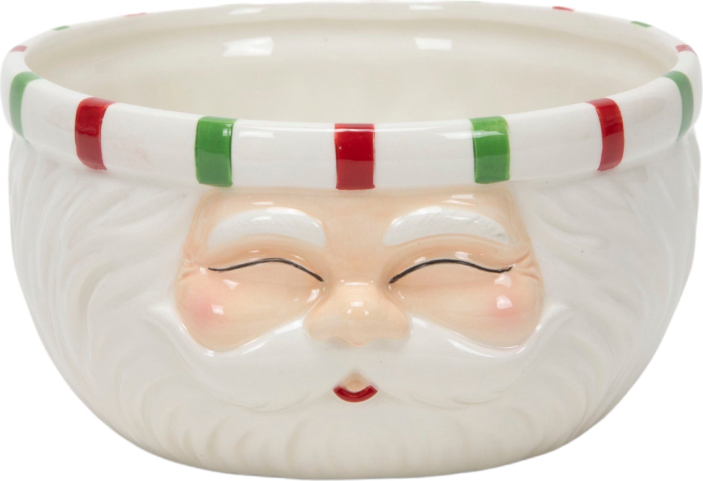 Schaal Santa wit D 16,5 H 8,2 cm