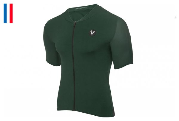 Maillot Manches Courtes LeBram Allos Vert Agave Coupe Aero