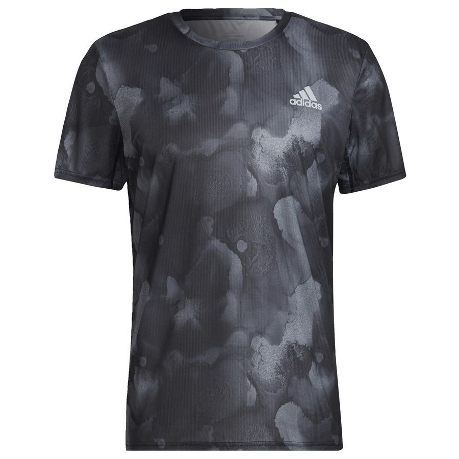 adidas T-shirt d'Entraînement Fast Graphic GFX - Noir/Argenté