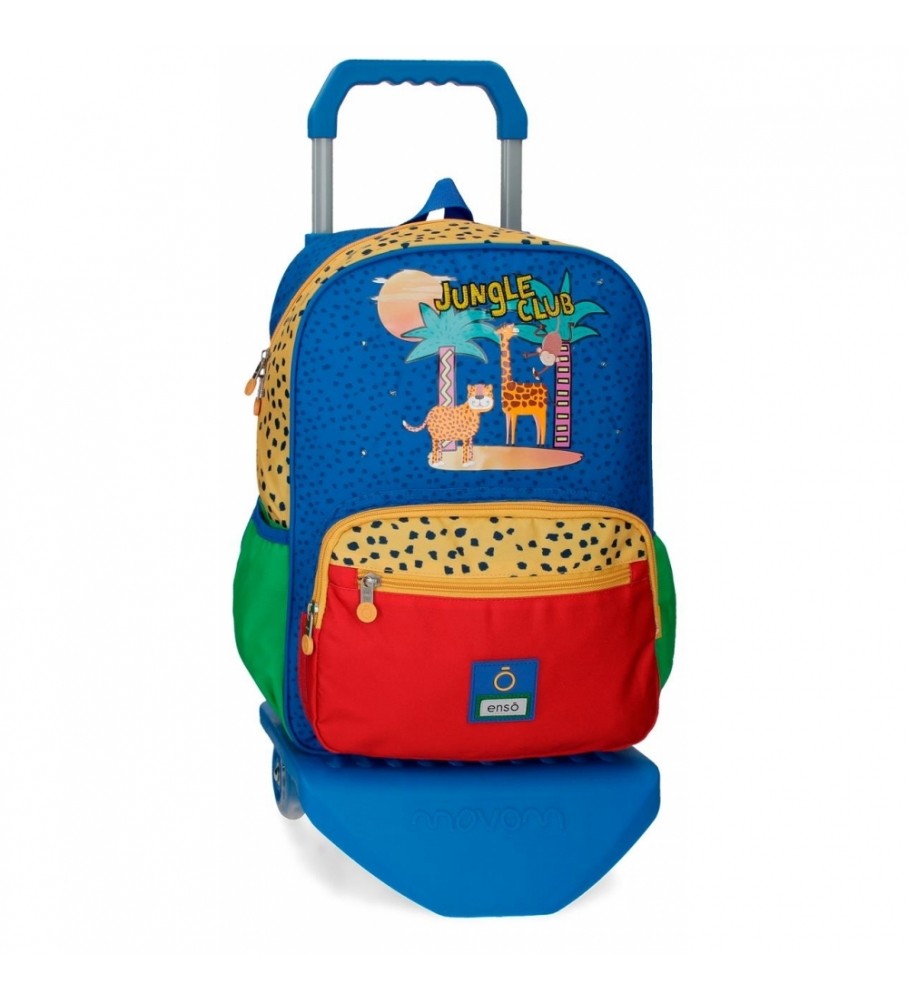 Enso Mochila Escolar EnsoJungle Club con carro multicolor