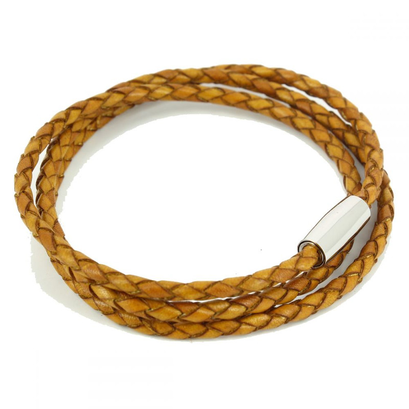 Bracelet tressé Homme Monart, jaune