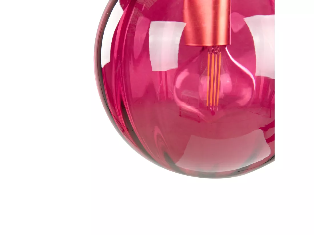 Lampe murale BOOMI Métal Rouge Bordeaux