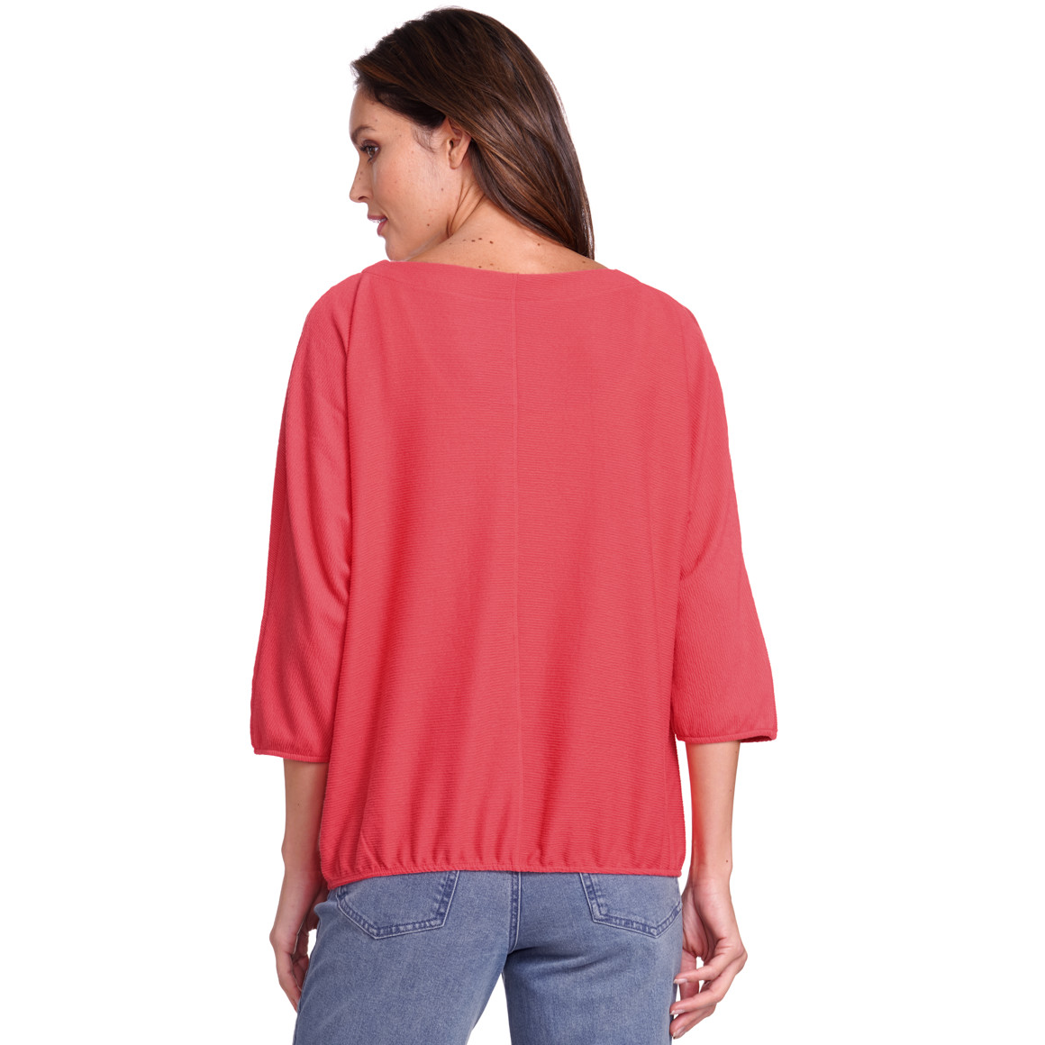 Gina Benotti Damen Sweatshirt mit 3/4-Arm pink