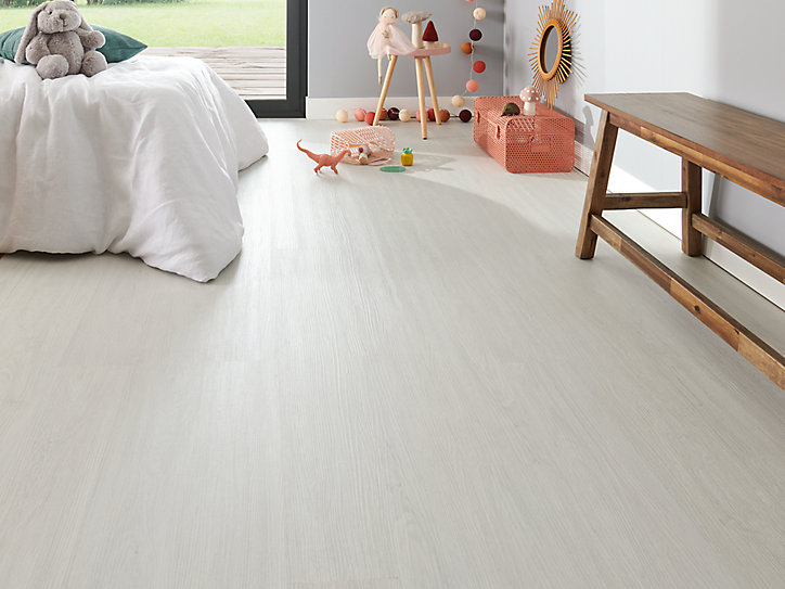 Lame PVC clipsable Folk Luxury chêne blanchi L.93,5 x l.15 cm