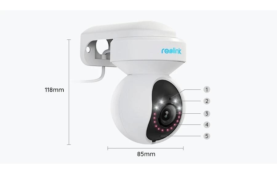 Netzwerkkamera E560 4K<br>Smarte 4K 8MP PTZ Wi-Fi 6 Kamera mit Auto-Tracking