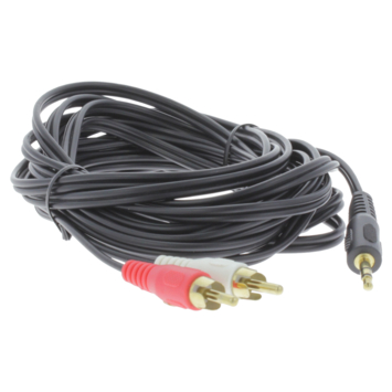 Q-Link tulp kabel 1STE/2RCA male-male 5 meter rood/wit