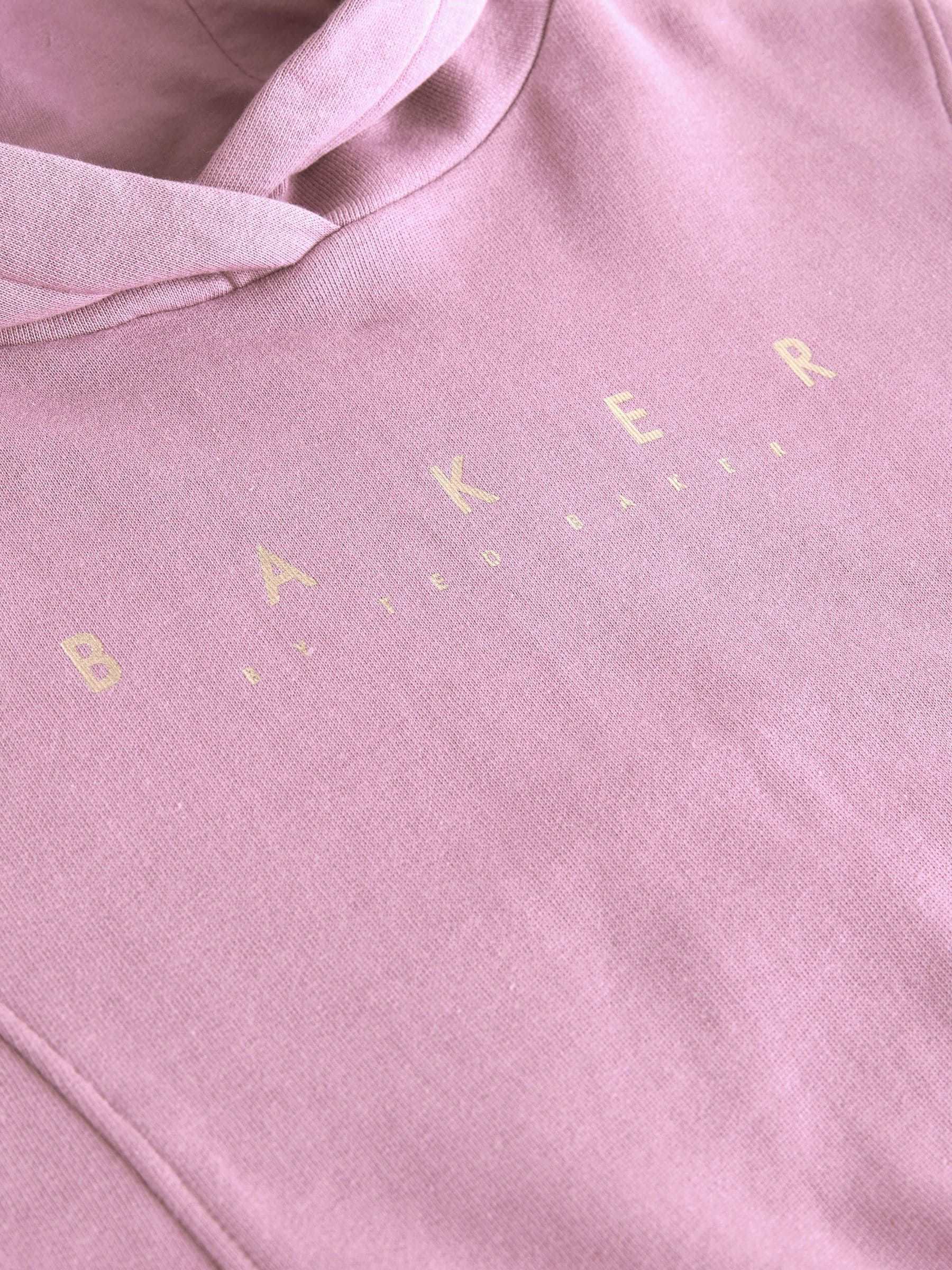 Baker by Ted Baker Paarse 2 Pieces Hoodie en Cargobroeken met Wijde pijpen Set