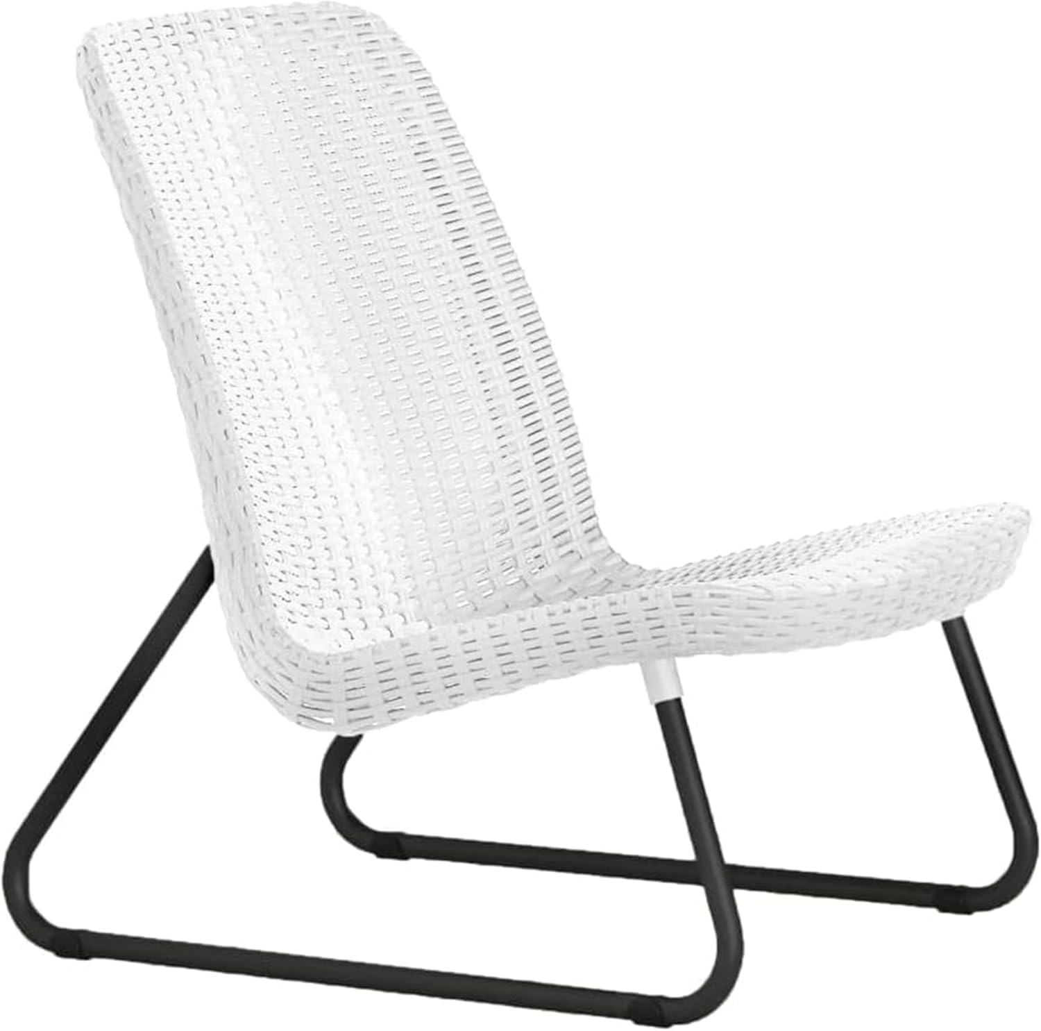 Keter 17197637 Lounge Set Rio, Rattanoptik, Kunststoff, weiß, Mittel