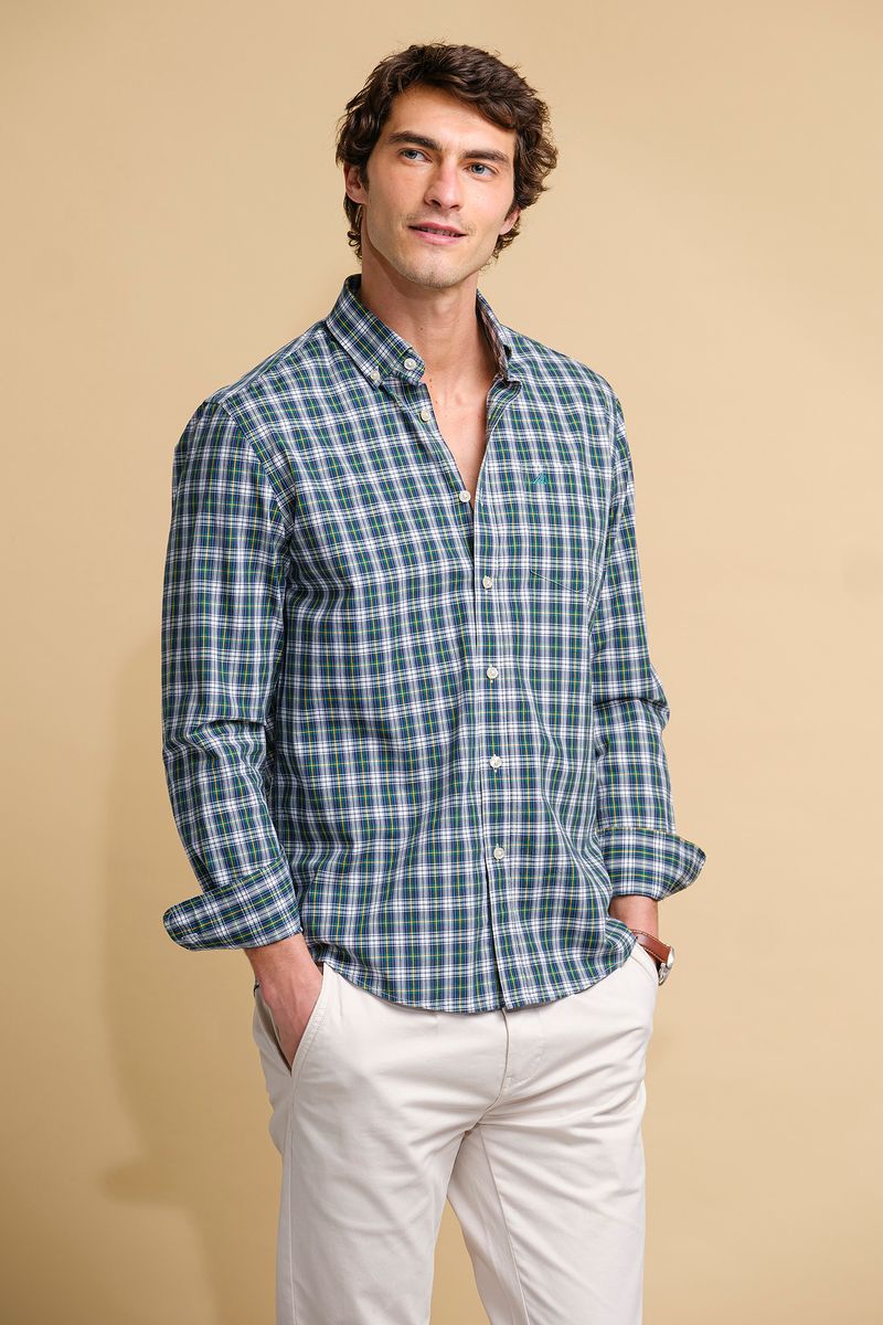 CAMISA REGULAR FIT AOS QUADRADOS