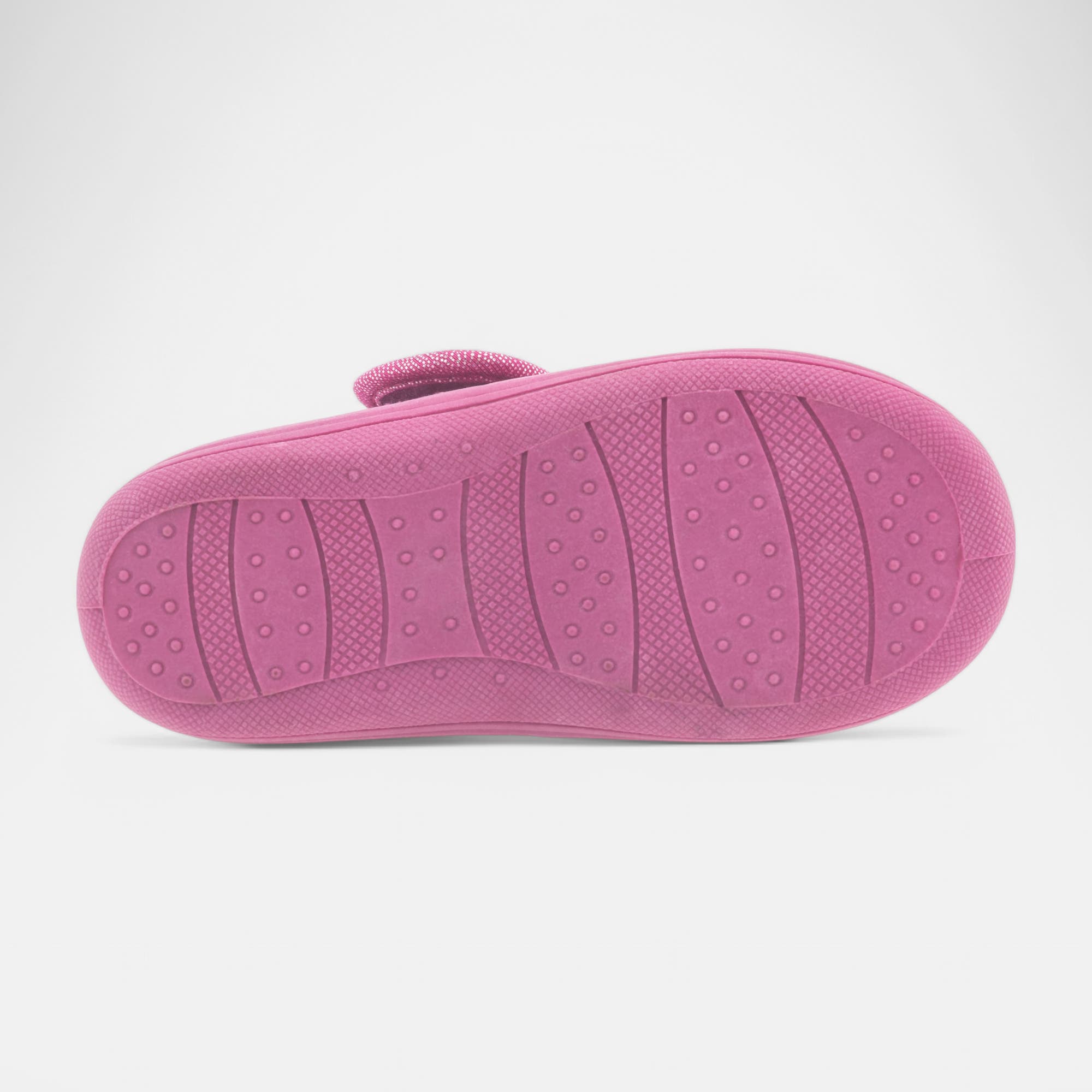 Pantoufles attaches velcros Fille rose