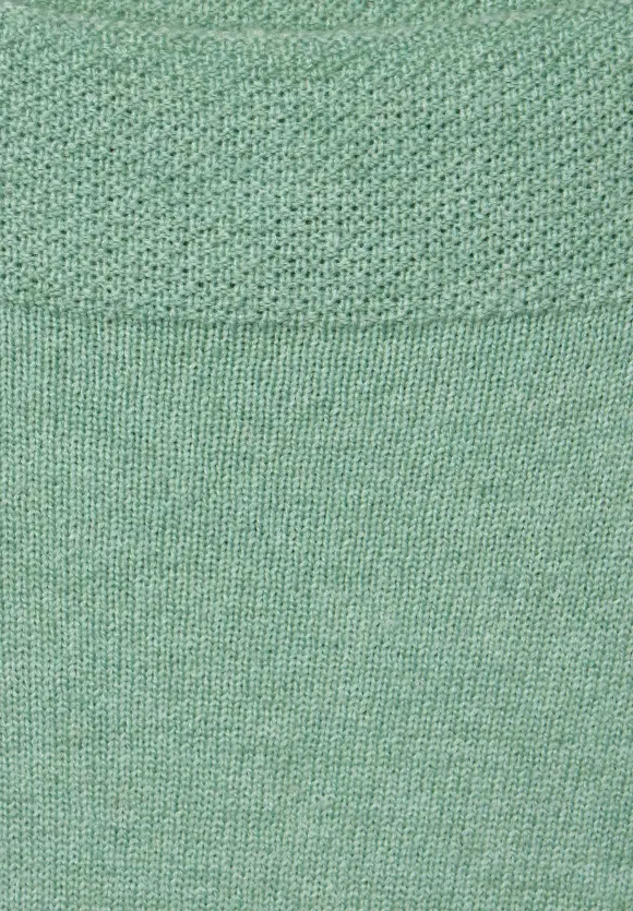 Softer Strickpullover - gentle green melange