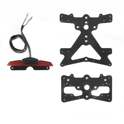 Support de plaque Rizoma FOX - Noir