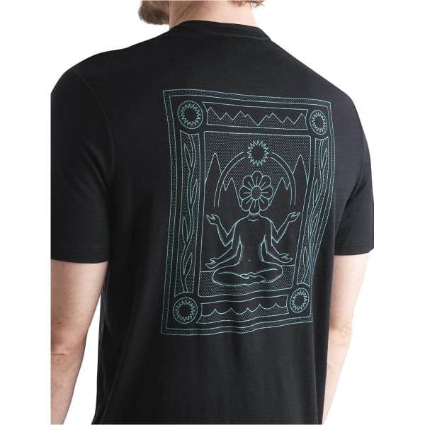T-shirt randonnée ICEBREAKER M MERINO 150 TECH LITE III SS TEE CONNECTION BLACK