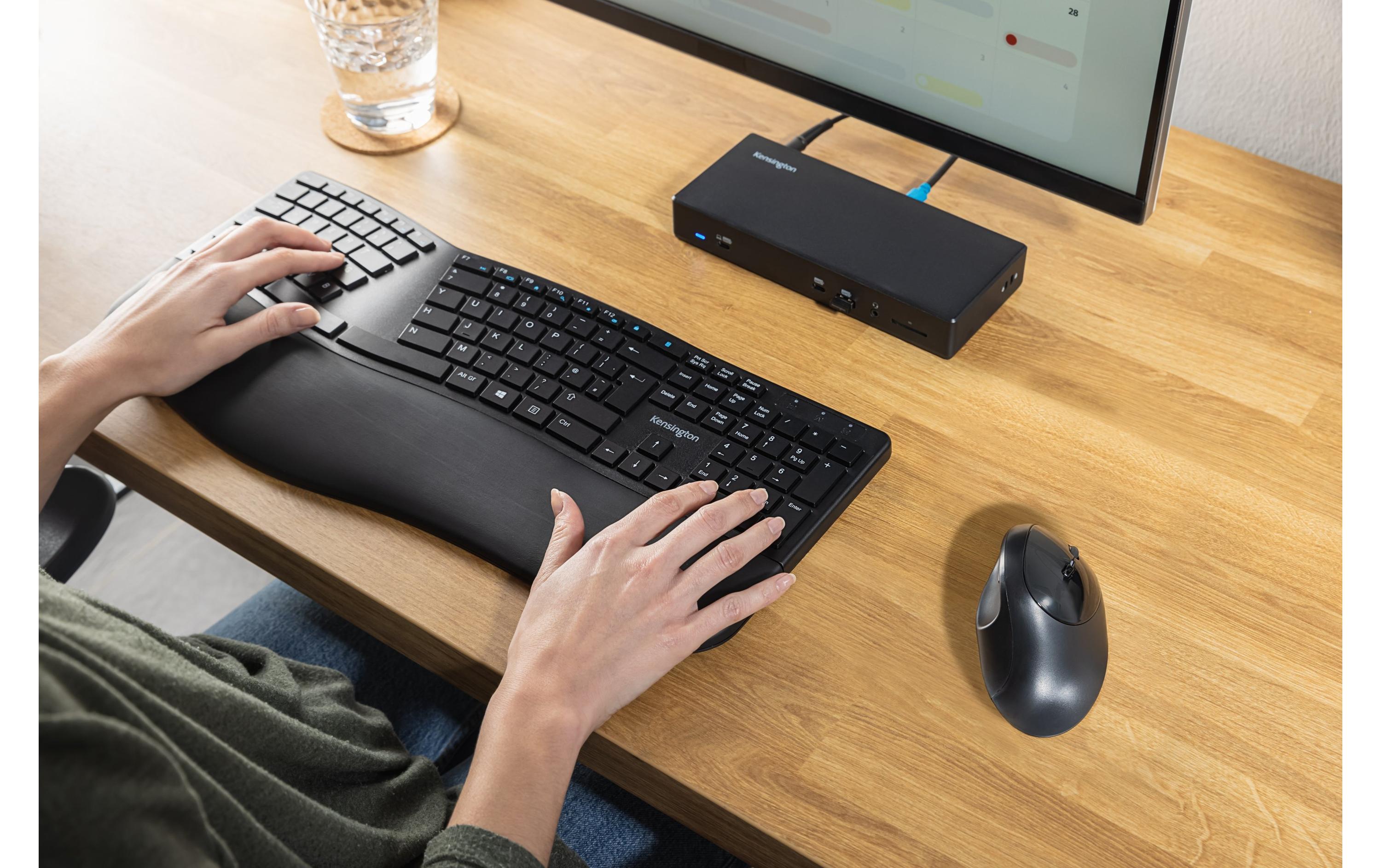 Ergonomische Maus Pro FitErgonomische Maus mit dualer kabelloser Verbindung