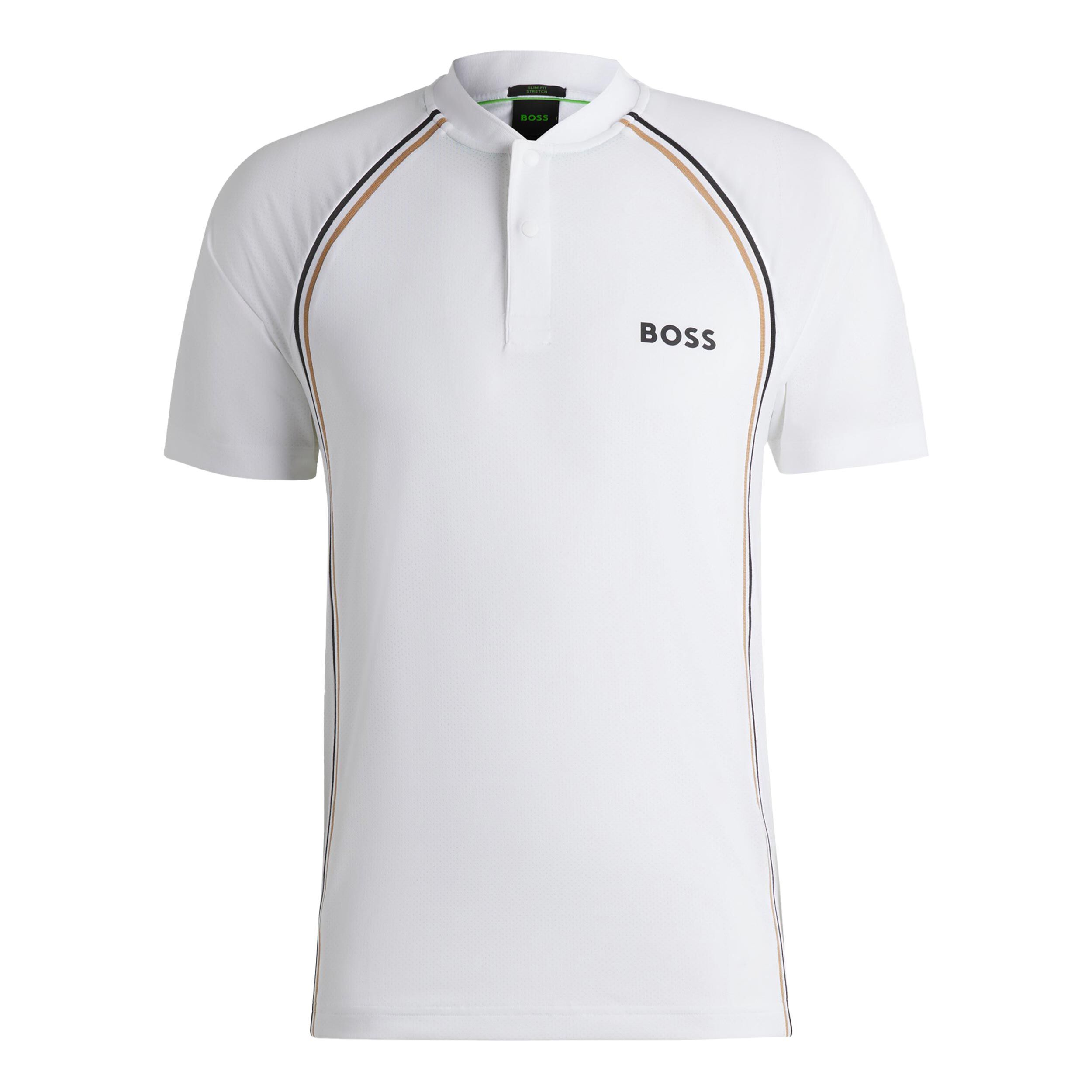 BOSS Pariq TOC Mesh Polo Hommes - Blanc