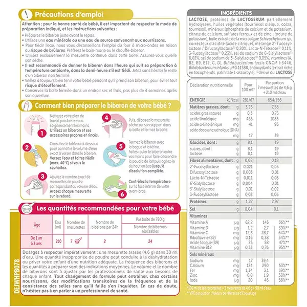 Leite infantil Guigoz Ultima Sinergity 3ª Etapa - 780g