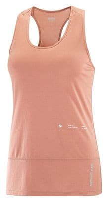 Débardeur Salomon Cross Run Rose Femme