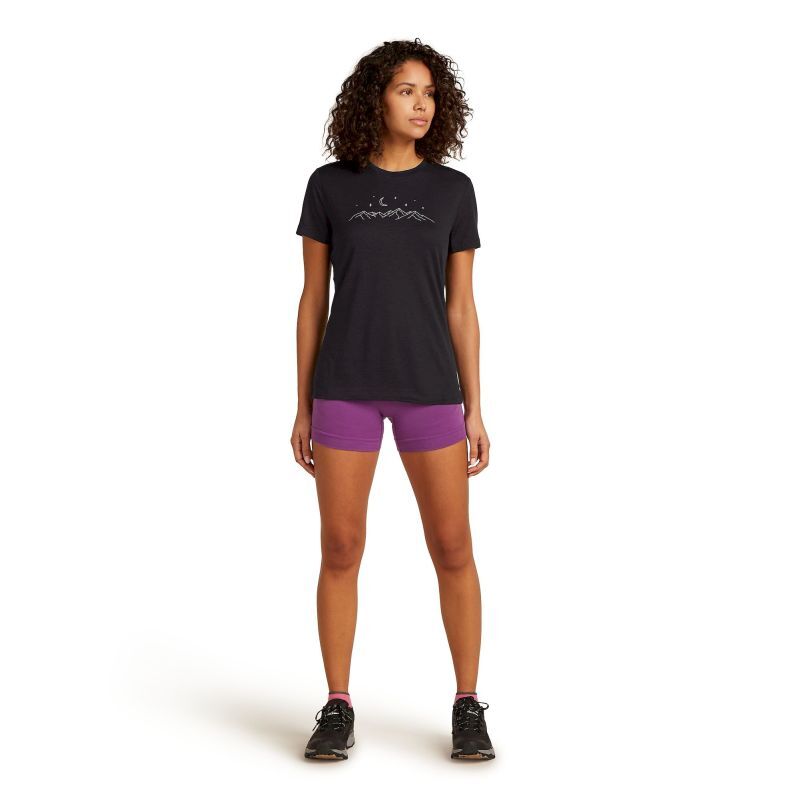 Merino 150 Tech Lite SS Tee Sparkling Stars - T-shirt en laine mérinos femme