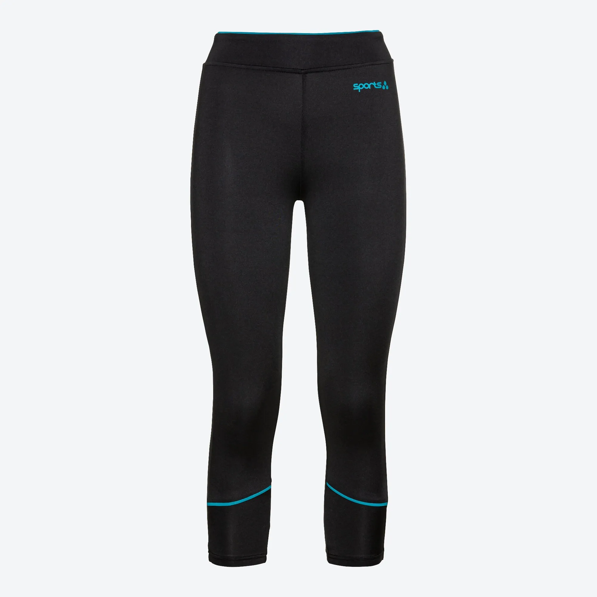 Damen-Sportleggings mit Kontrast-Nähten