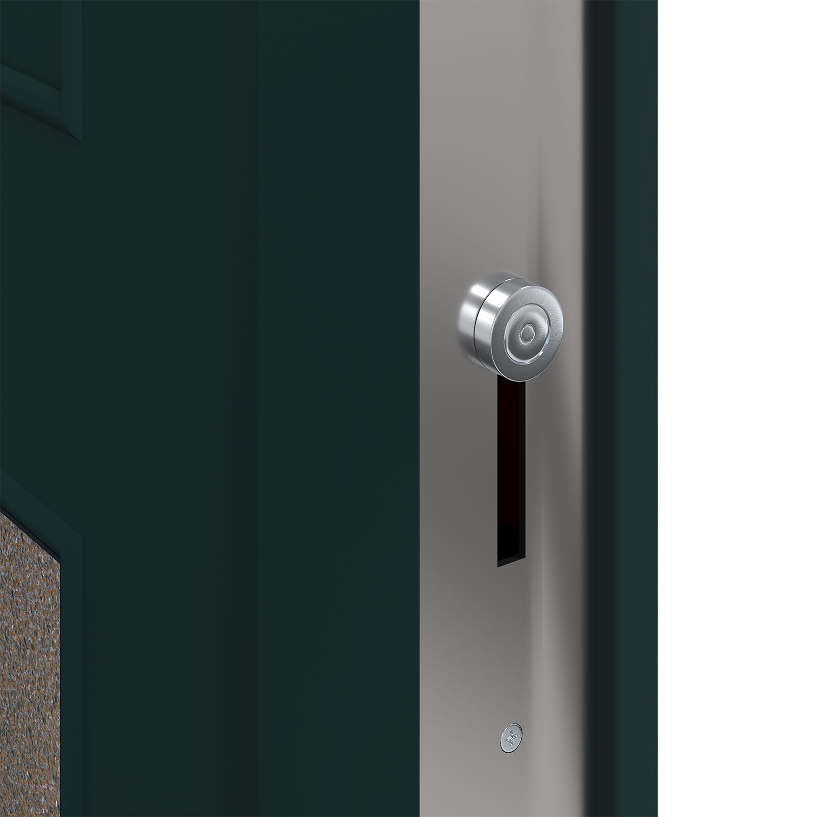 vidaXL Antraciet PVC Voordeur