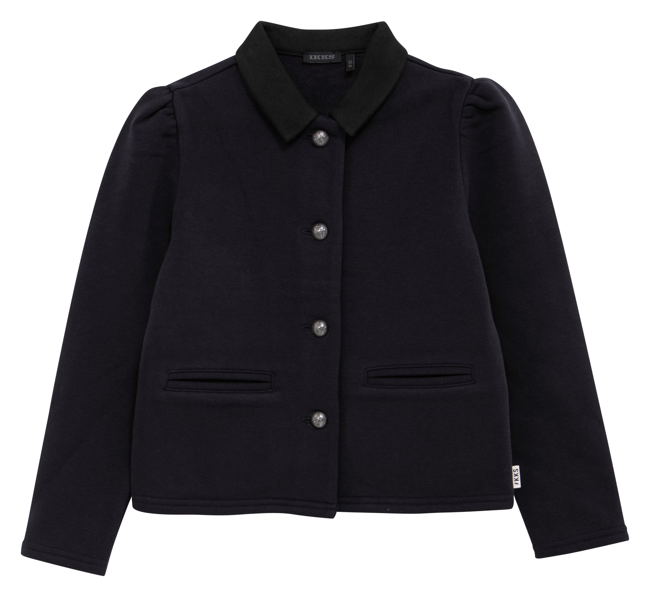 Cardigan droit en coton mélangé | Bleu
