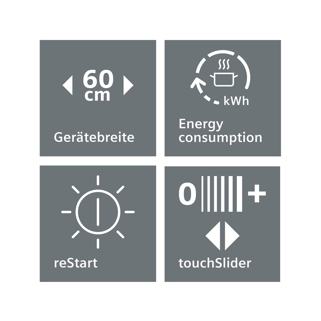 Siemens ET645FNP1C Elektrokochfeld mit Rahmen 60 cm
