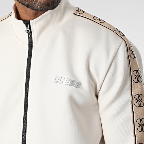 Veste Zippée A Bandes Z2YQ10-KB3P2 Beige