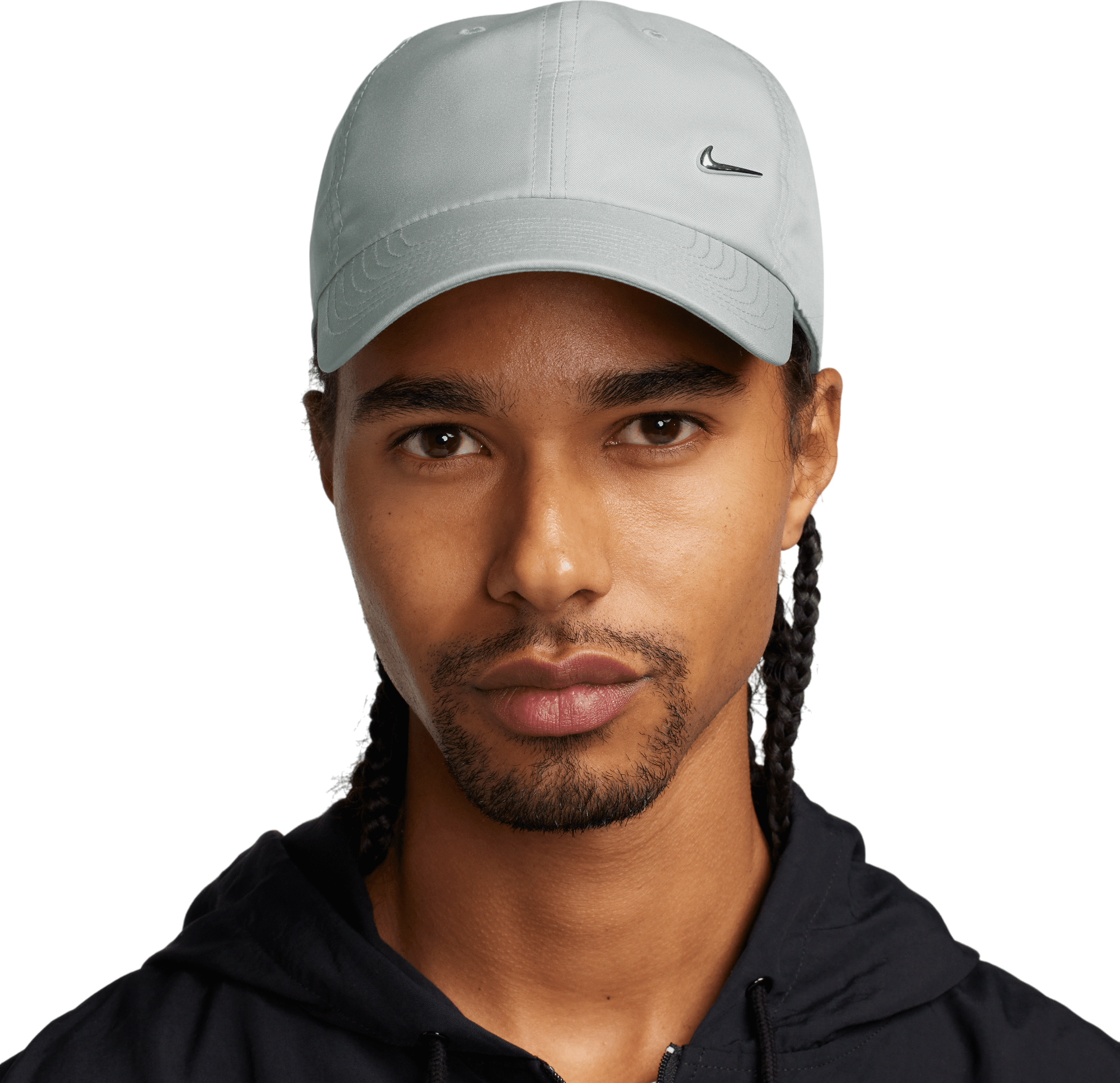 Nike Club Unstructured Metal Swoosh Cap Grau F077