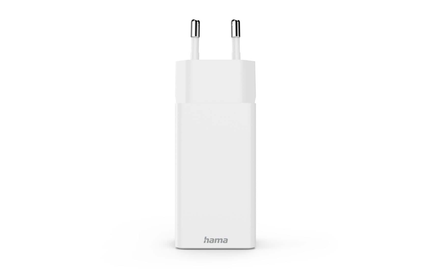 USB-Wandladegerät Gan charger 2x USB-A USB-C 65 W WeissSchnellladegerät mit 1x USB-C und 2x USB-A