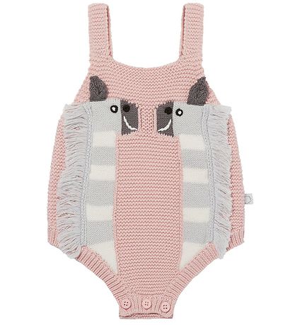 Stella McCartney Kids Body ohne Ärmel - Strick - Pink m. Lamas