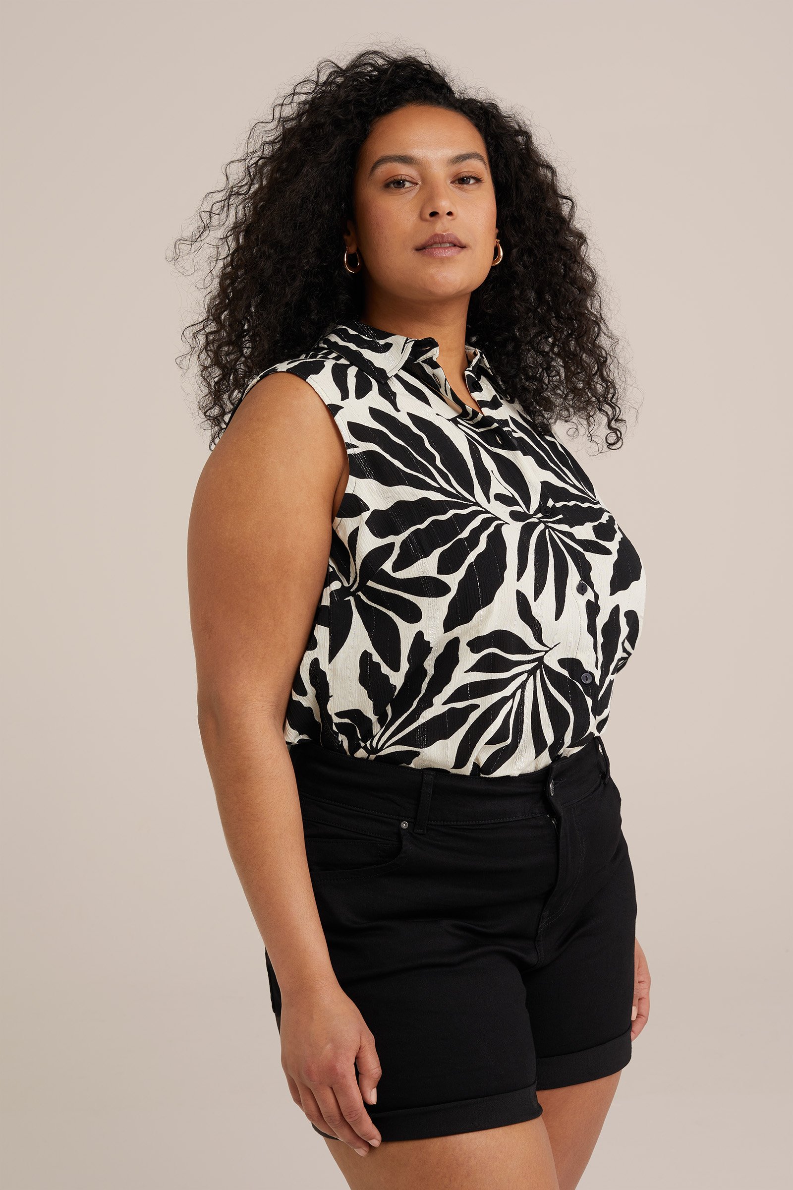 blouse - Curve WE Fashion Zwart
