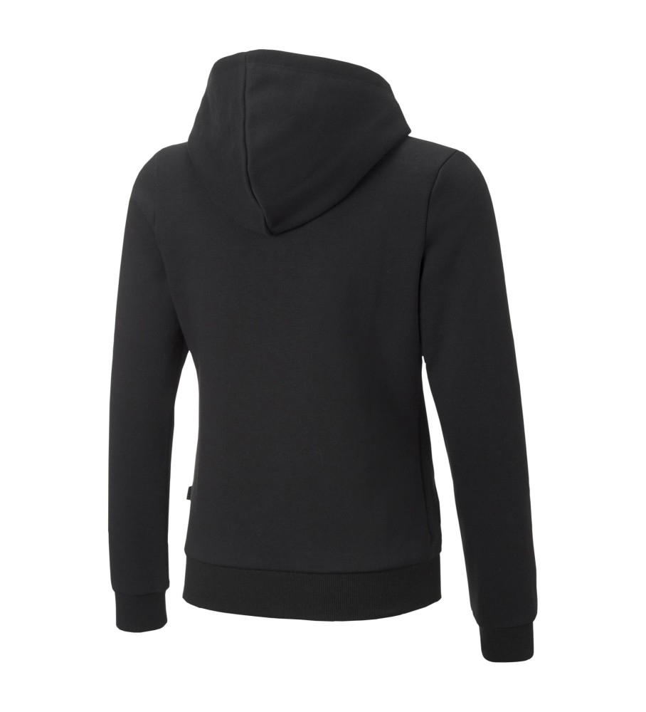Moletom Puma Essential Logo com zíper, preto